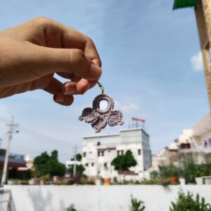 blossomloop crochet earrings – handmade boho charm