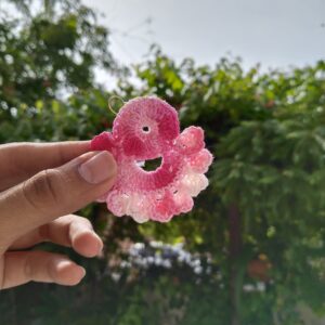 rosytwist crochet earrings