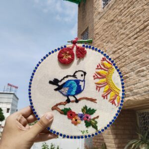 melodies & sunshine embroidered hoop