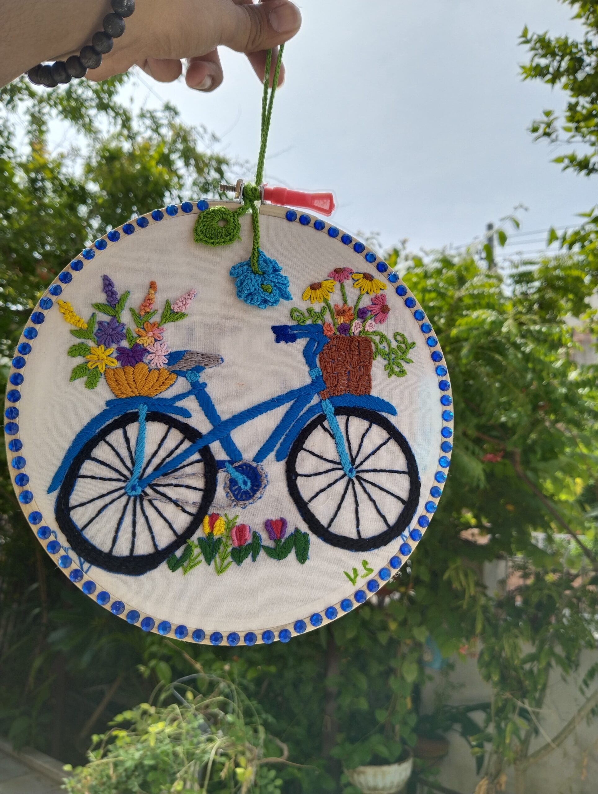 bloomcycle embroidered art bloomcycle embroidered art