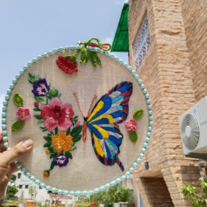 summer garden butterfly hoop