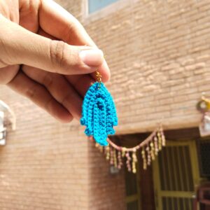 cascade drop earrings – blue