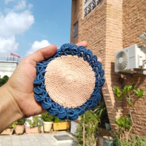ocean bloom crochet coasters – pack of 4 🌊