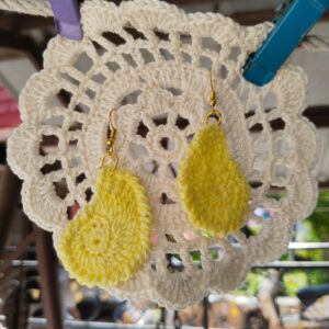 lemon spiral earrings