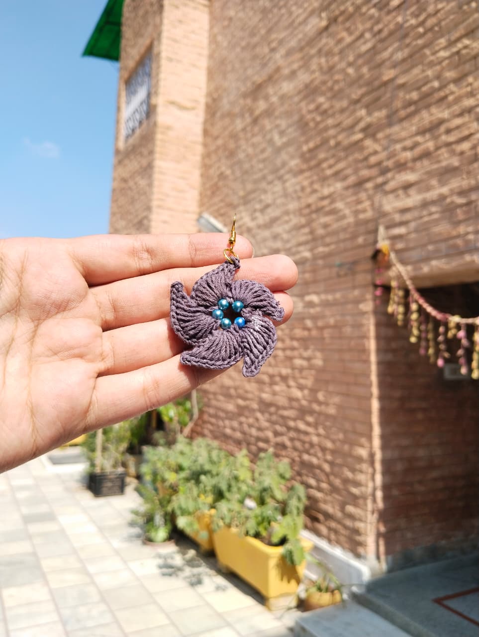 midnight swirl crochet earrings midnight swirl crochet earrings