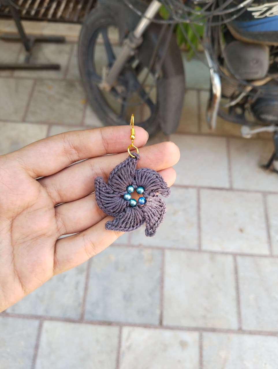 midnight swirl crochet earrings midnight swirl crochet earrings