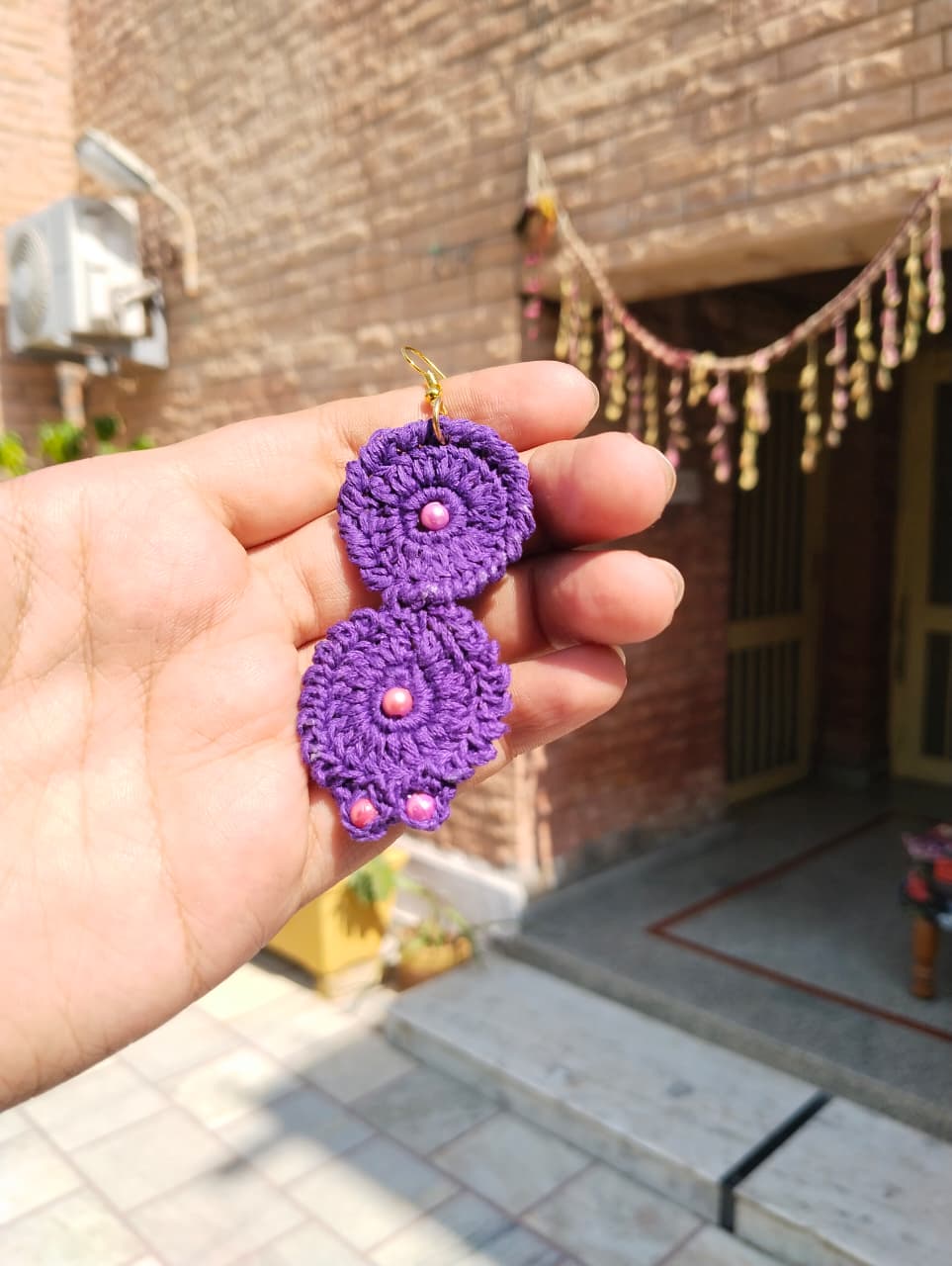 royal glow crochet earrings royal glow crochet earrings