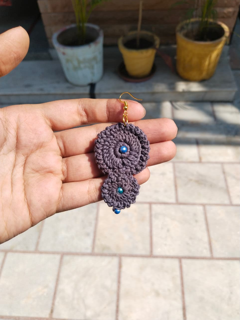 midnight pearl crochet earrings midnight pearl crochet earrings