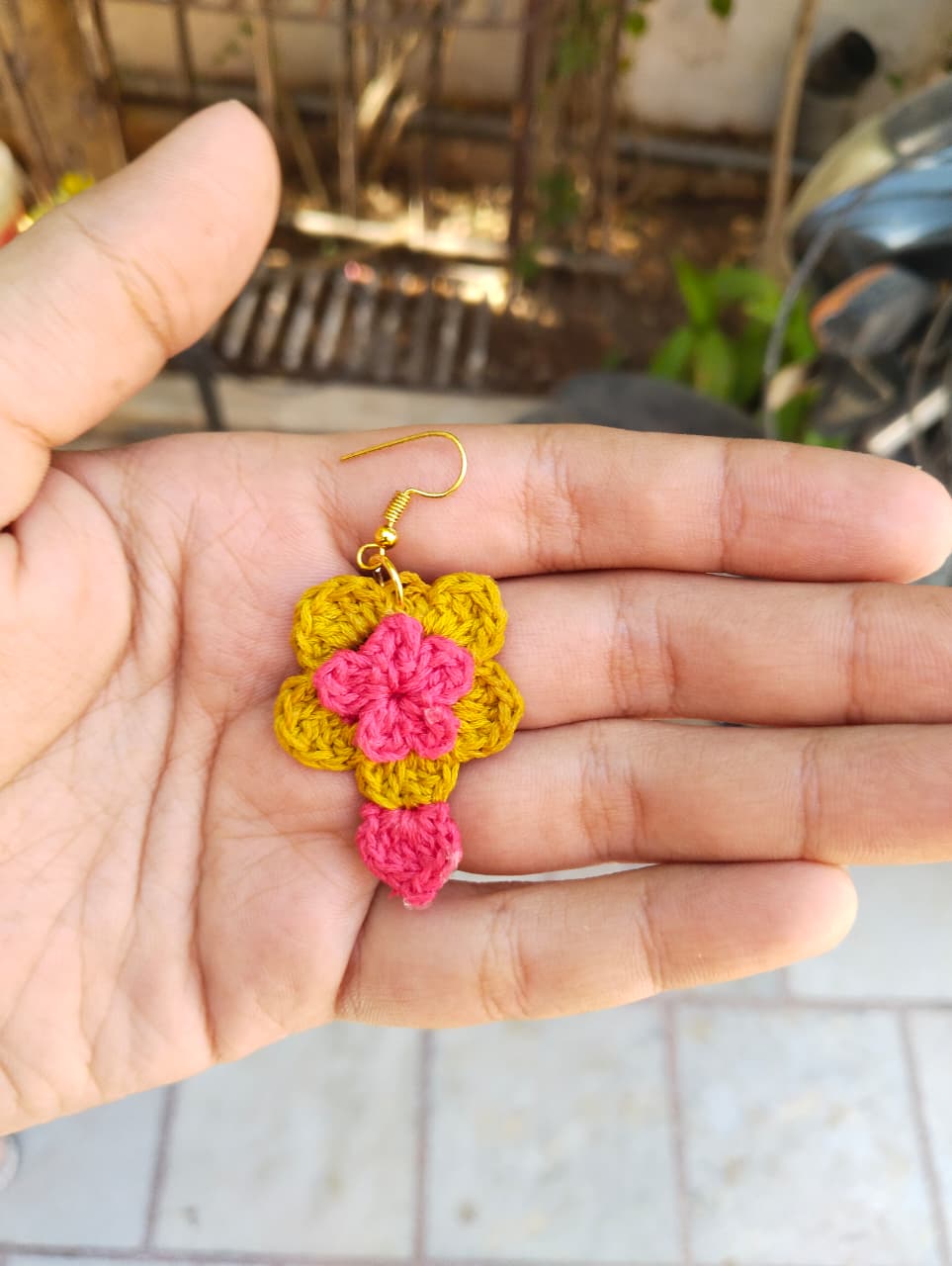 blossom drop crochet earrings blossom drop crochet earrings