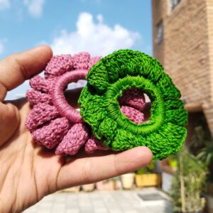 petal ring scrunchies