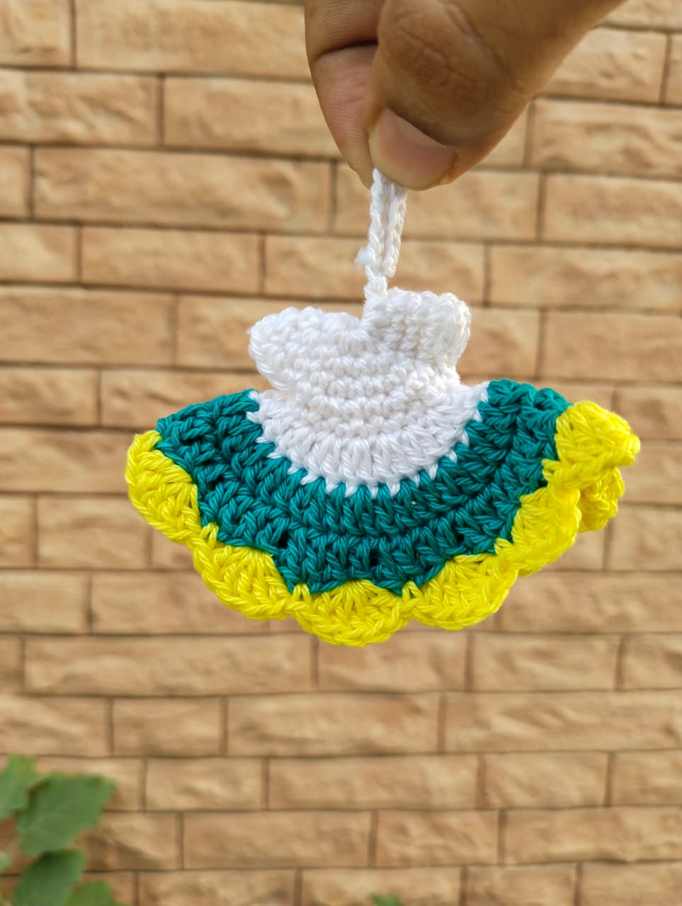 crochet "little dolly" dress keychain crochet "little dolly" dress keychain