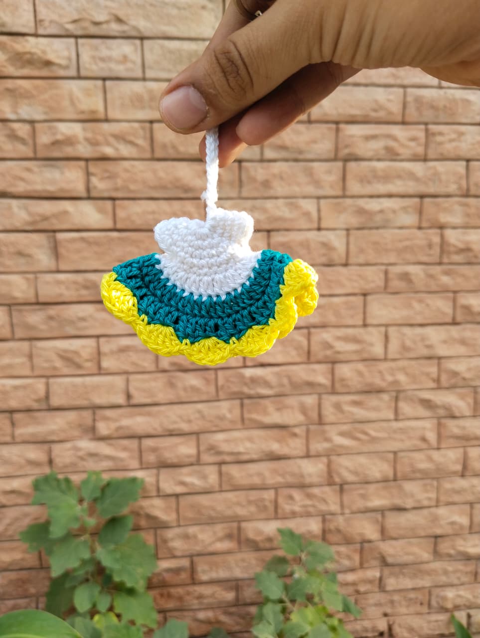 crochet "little dolly" dress keychain crochet "little dolly" dress keychain