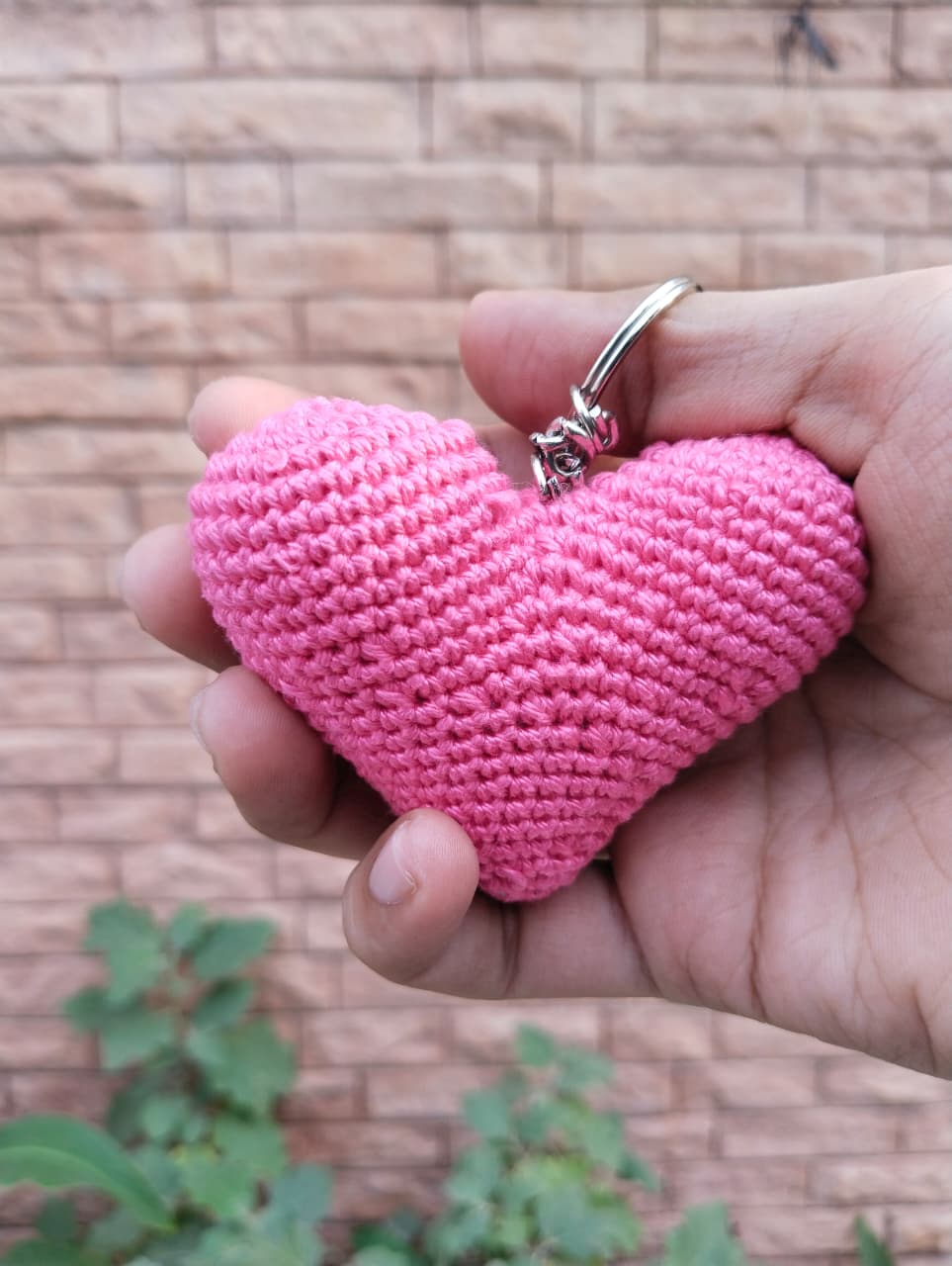 puffy heart keychain – bubblegum pink puffy heart keychain – bubblegum pink