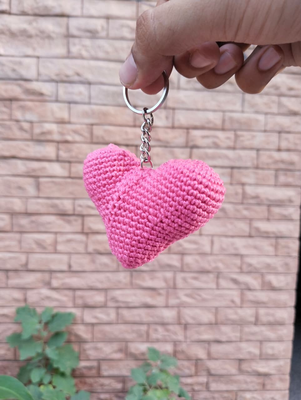 puffy heart keychain – bubblegum pink puffy heart keychain – bubblegum pink