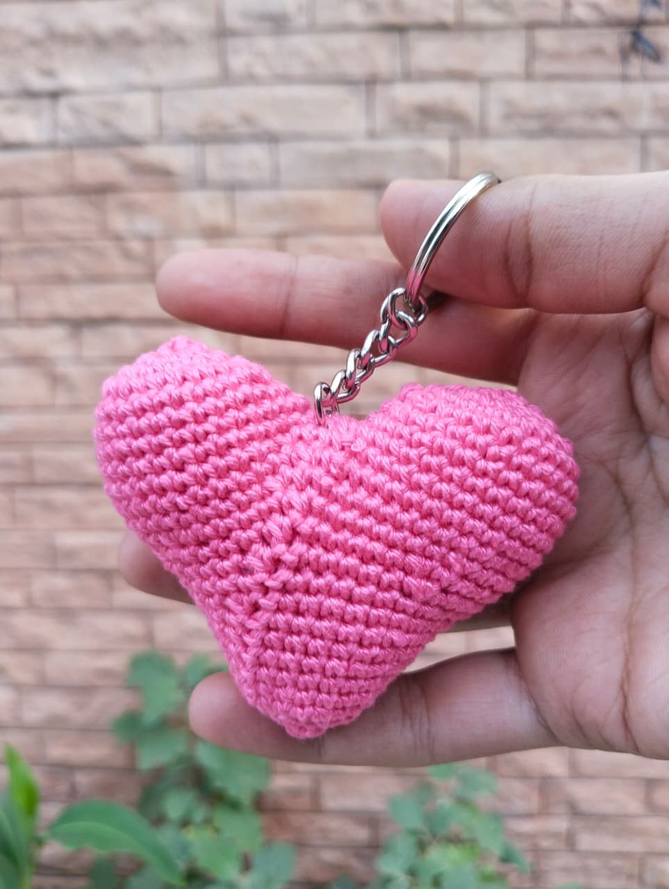 puffy heart keychain – bubblegum pink puffy heart keychain – bubblegum pink
