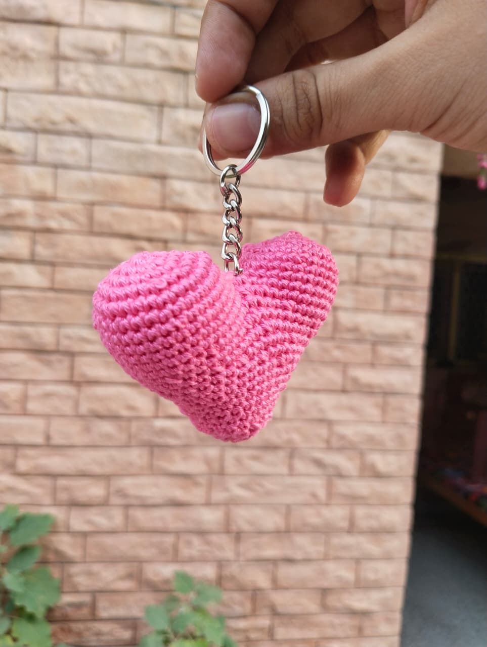 puffy heart keychain – bubblegum pink puffy heart keychain – bubblegum pink